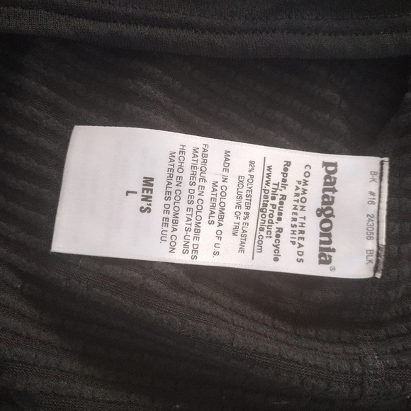 Patagonia Thermal Weight Capilene Black Mens L Polartec Baselayer 1/4 Zip - Picture 6 of 9